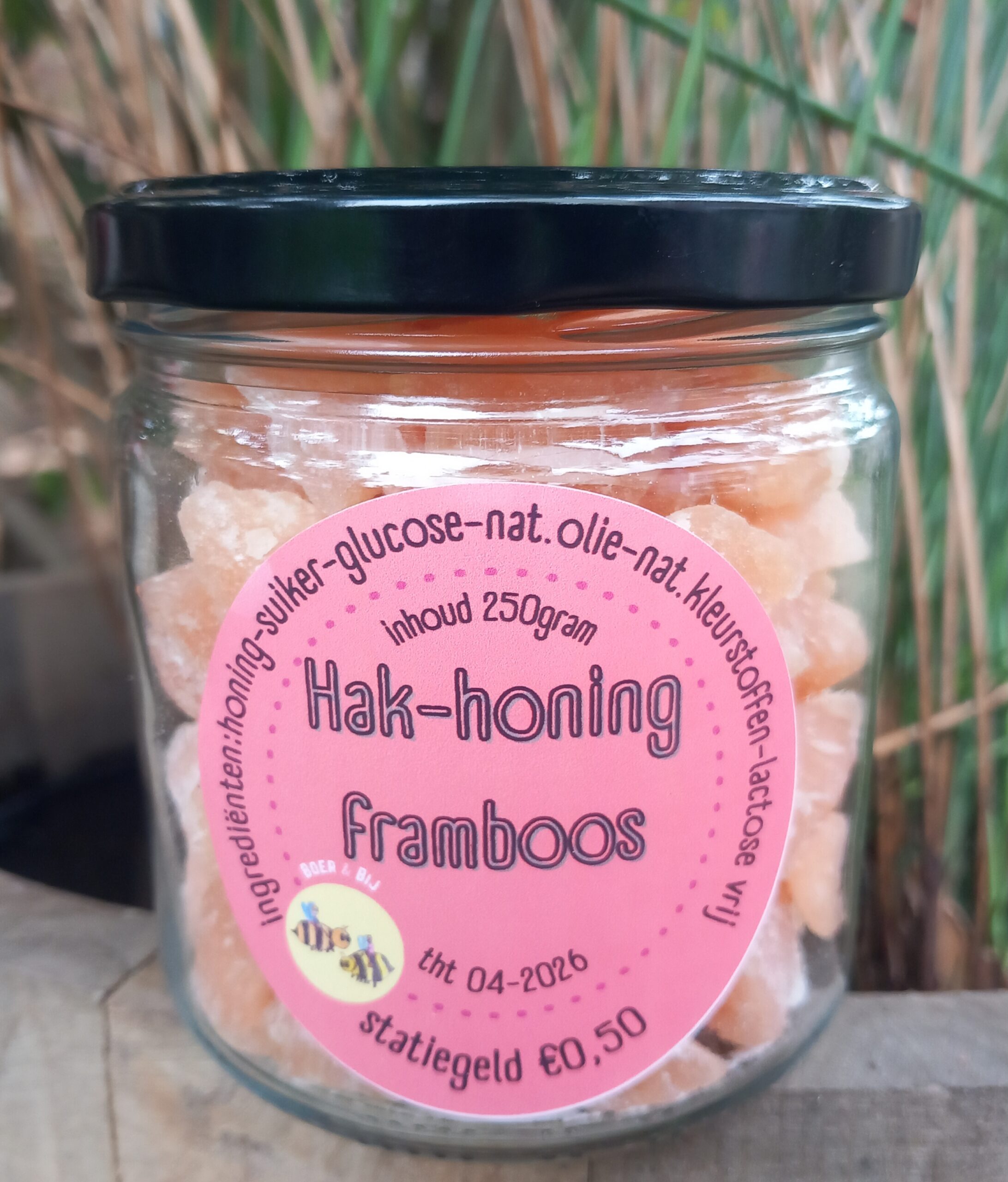 Hak-honing framboos 250 gram